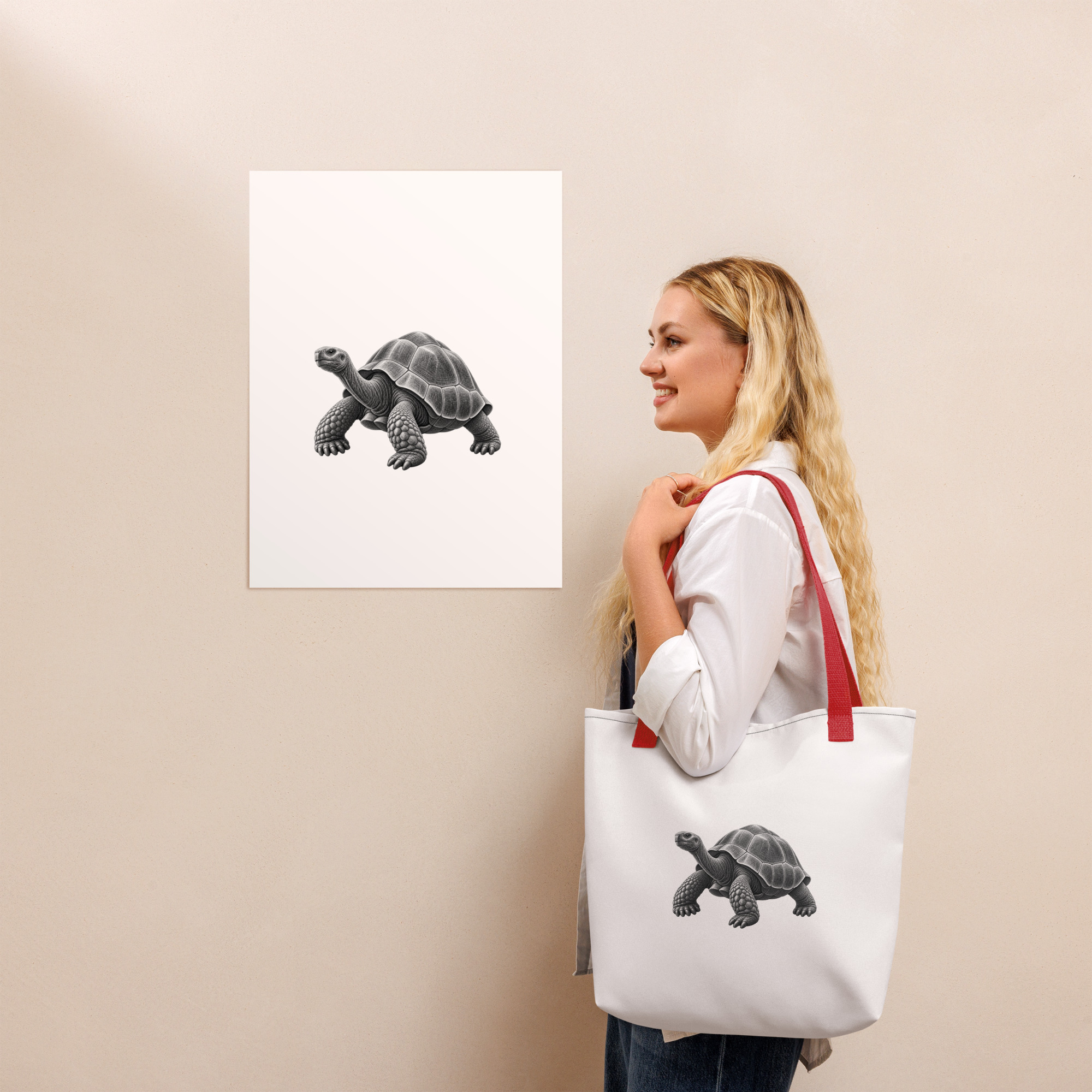 Tote bag "MAISON GEEKLEY" - tortue