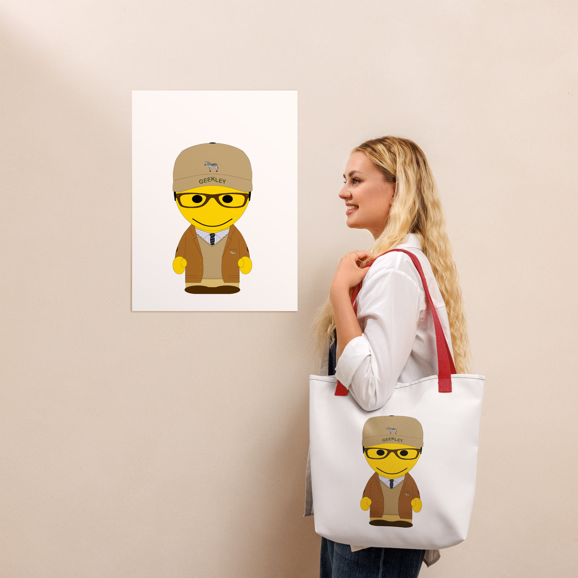 Tote bag - "College" - Charles – camel
