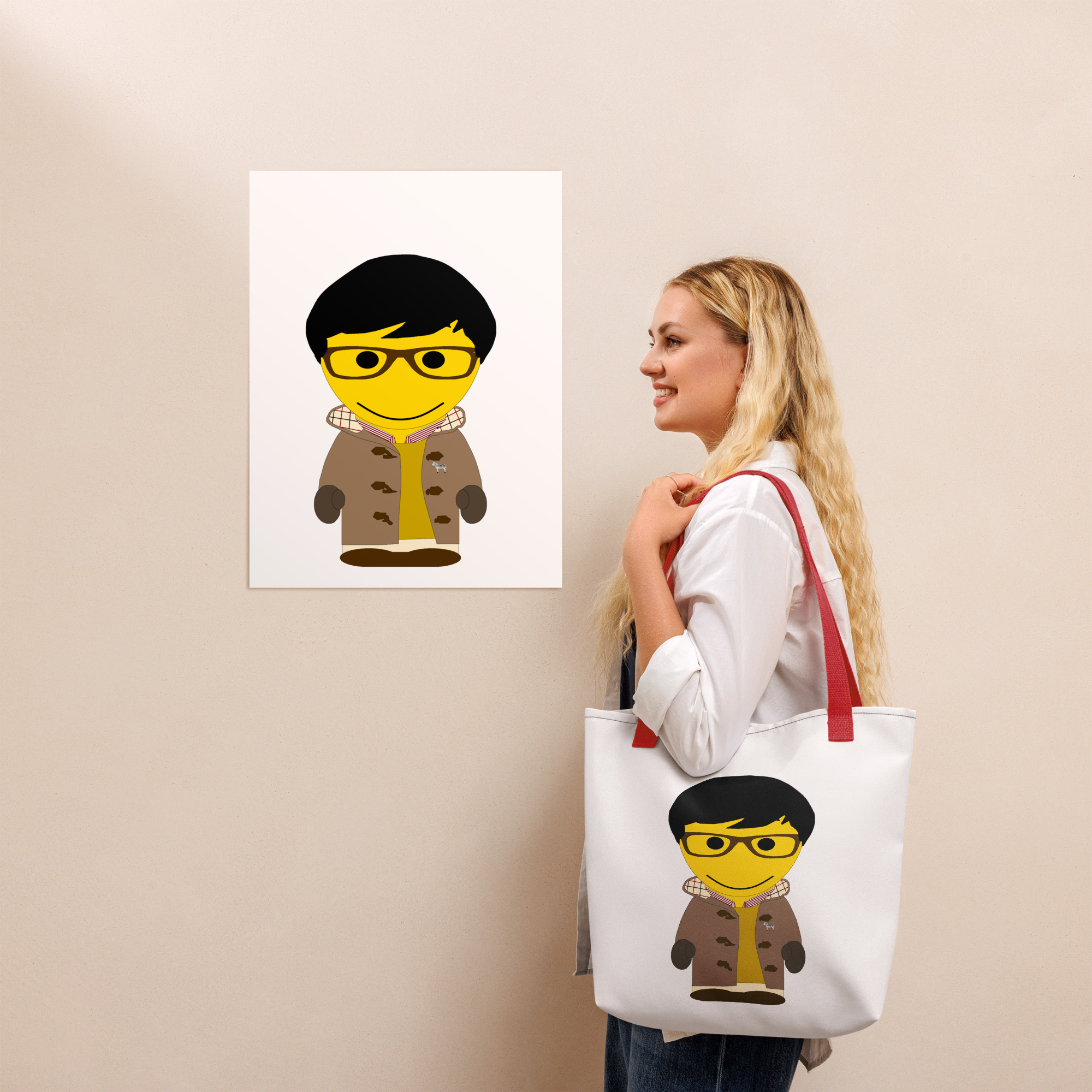 Tote bag - dufflecoat - Benedict-moutarde