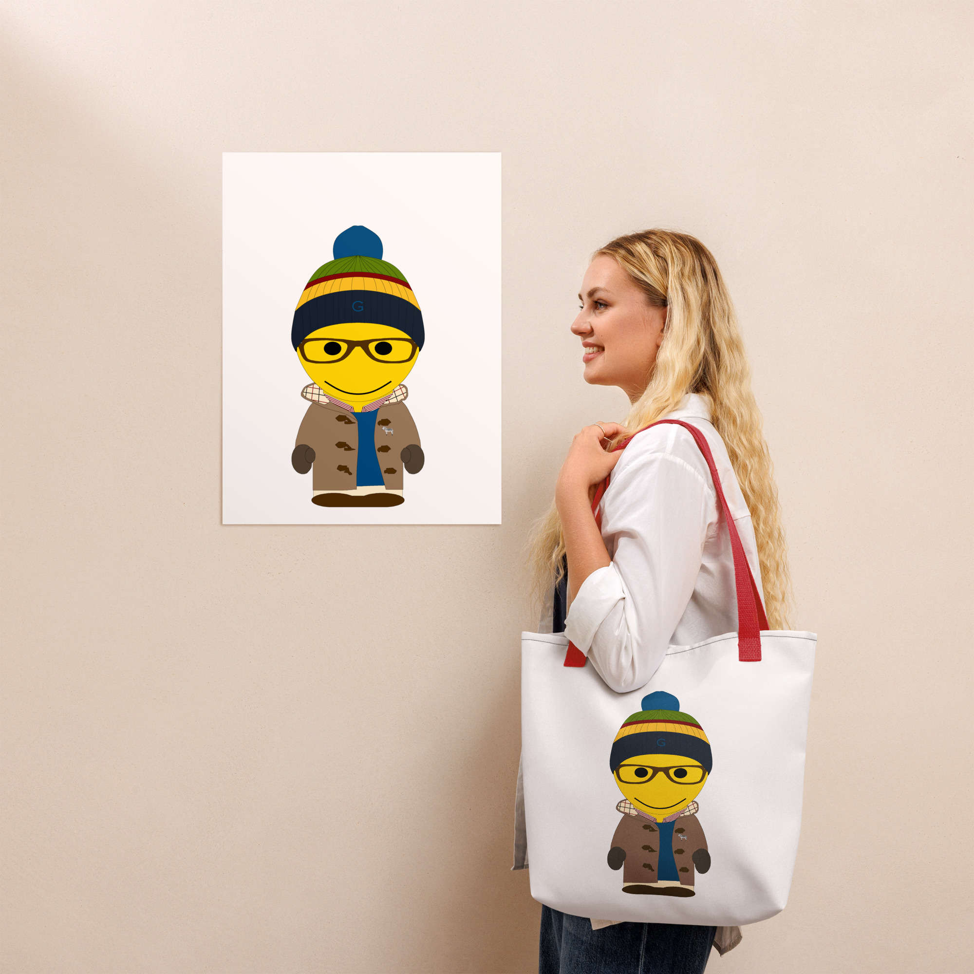 Tote bag - dufflecoat - Fitzgerald-gauloise