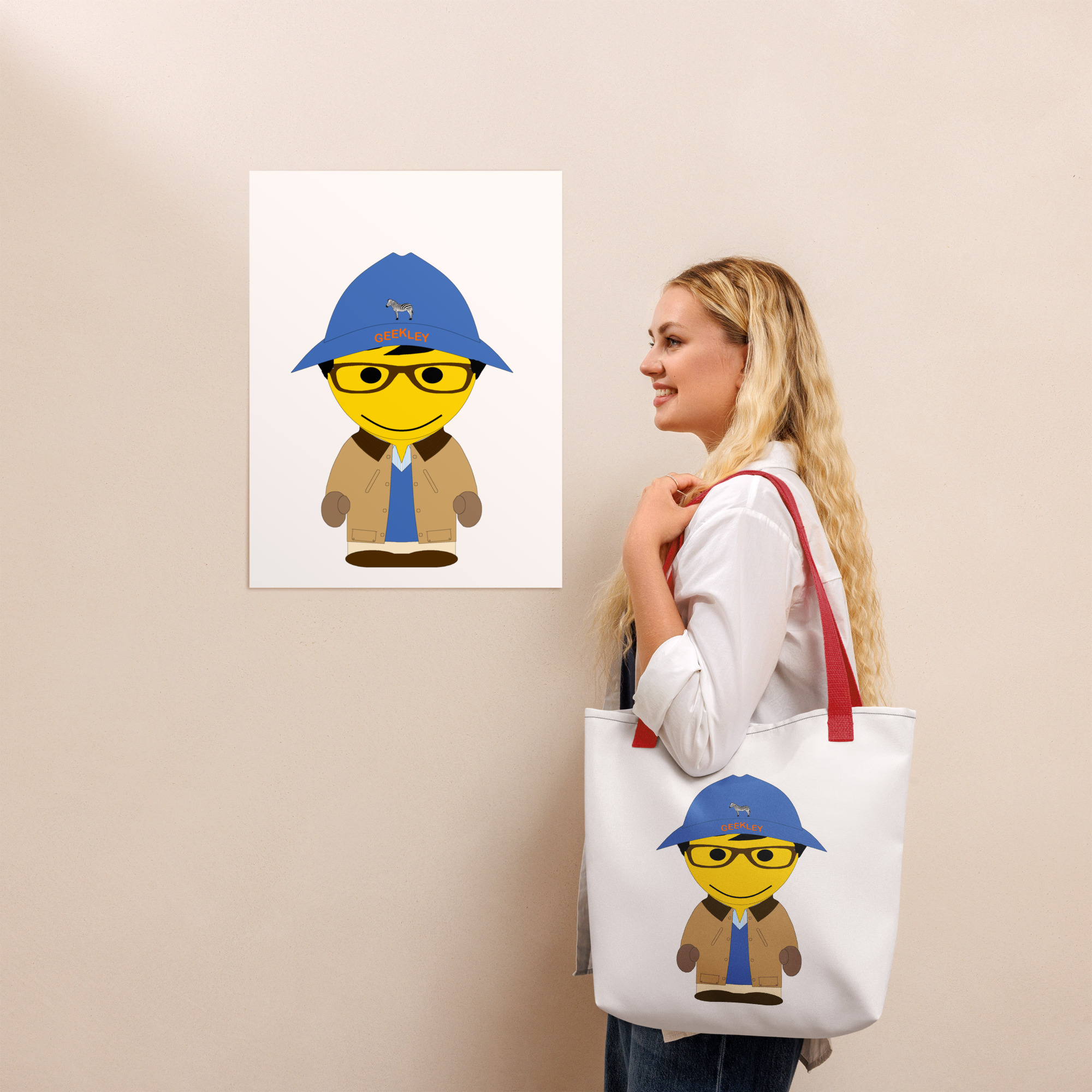 Tote bag - veste huilée sable - Edgar