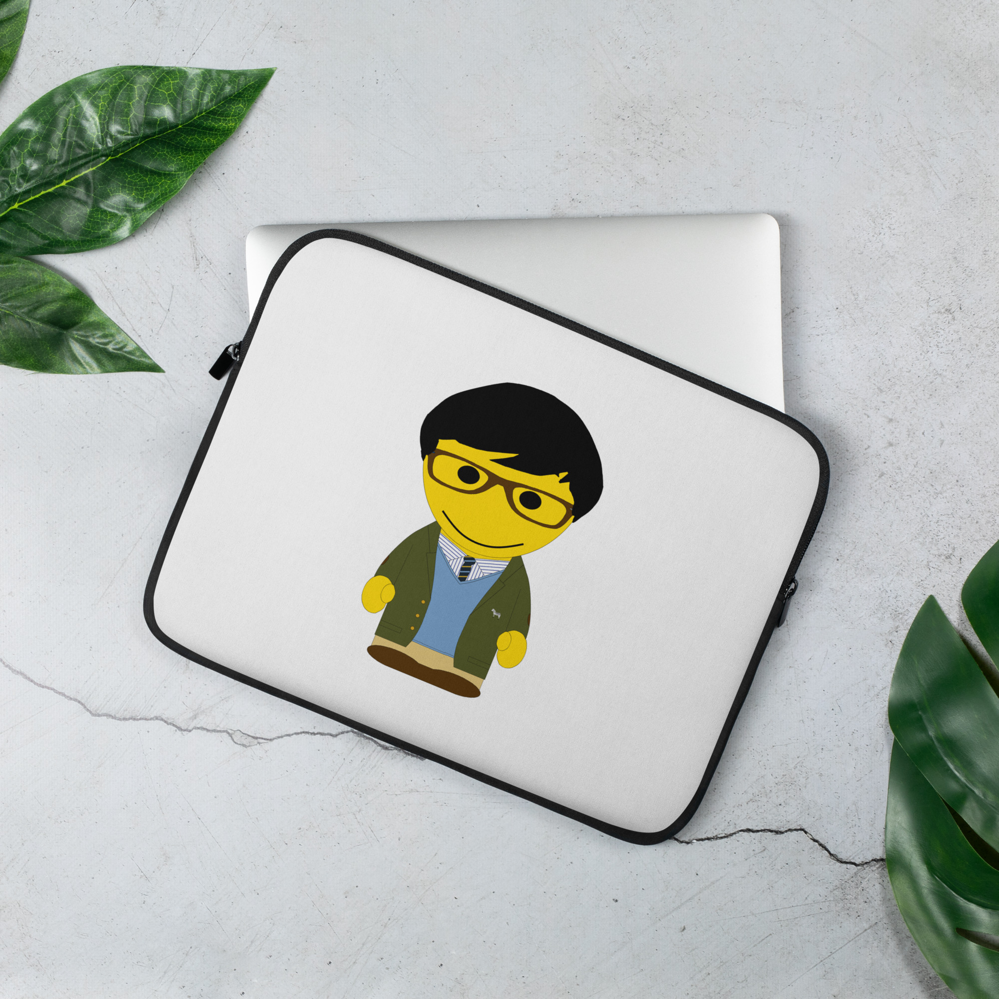 Housse pour ordinateur portable - "College" - Benedict - olive