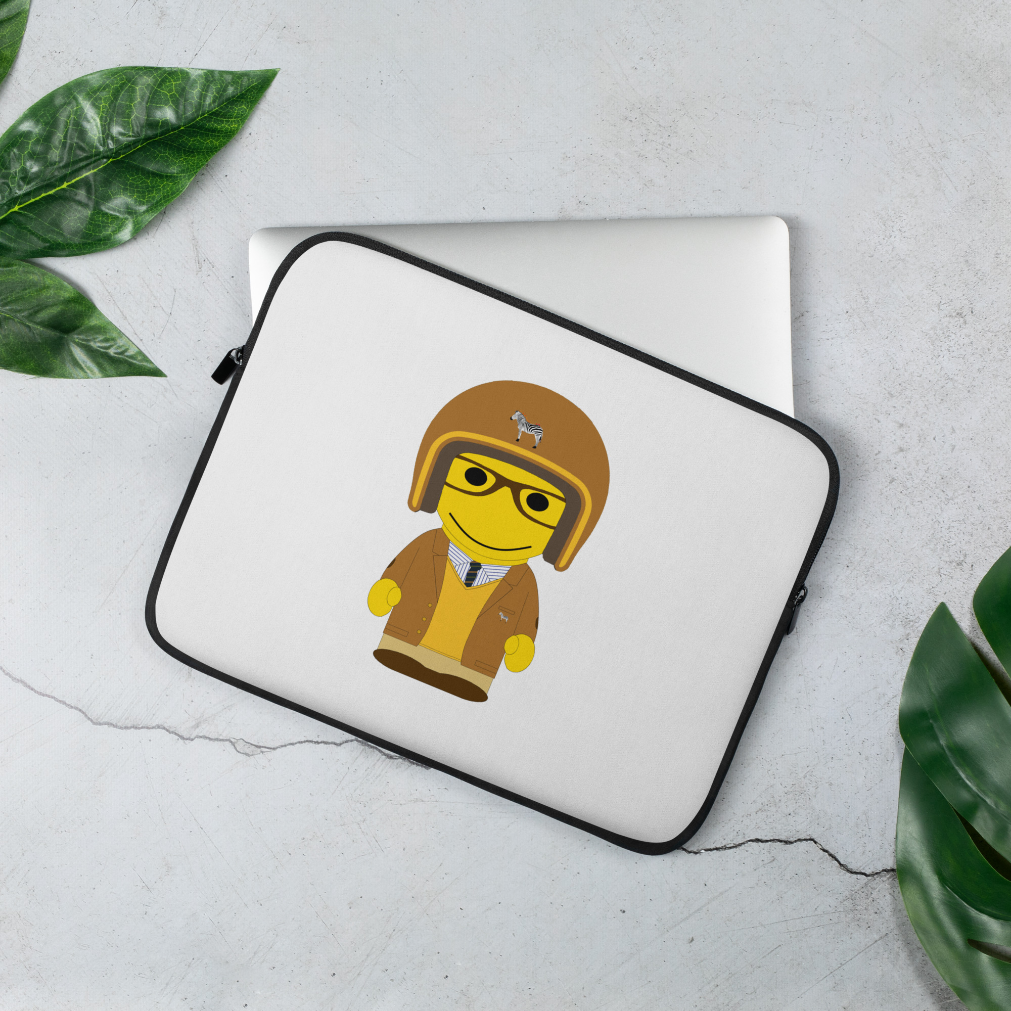 Housse pour ordinateur portable - "College" - Dorian - camel