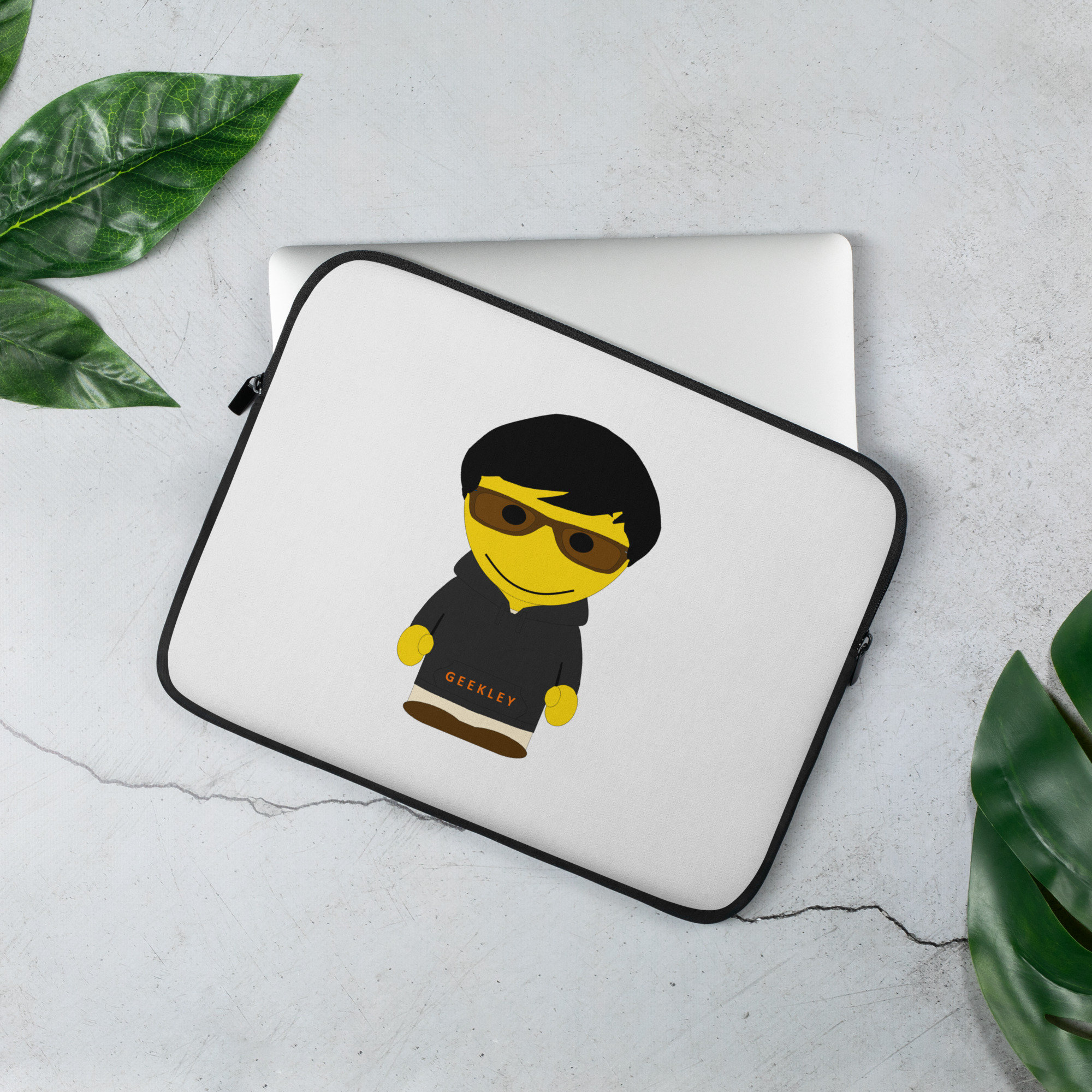 Housse pour ordinateur portable - sweatshirt noir - Benedict