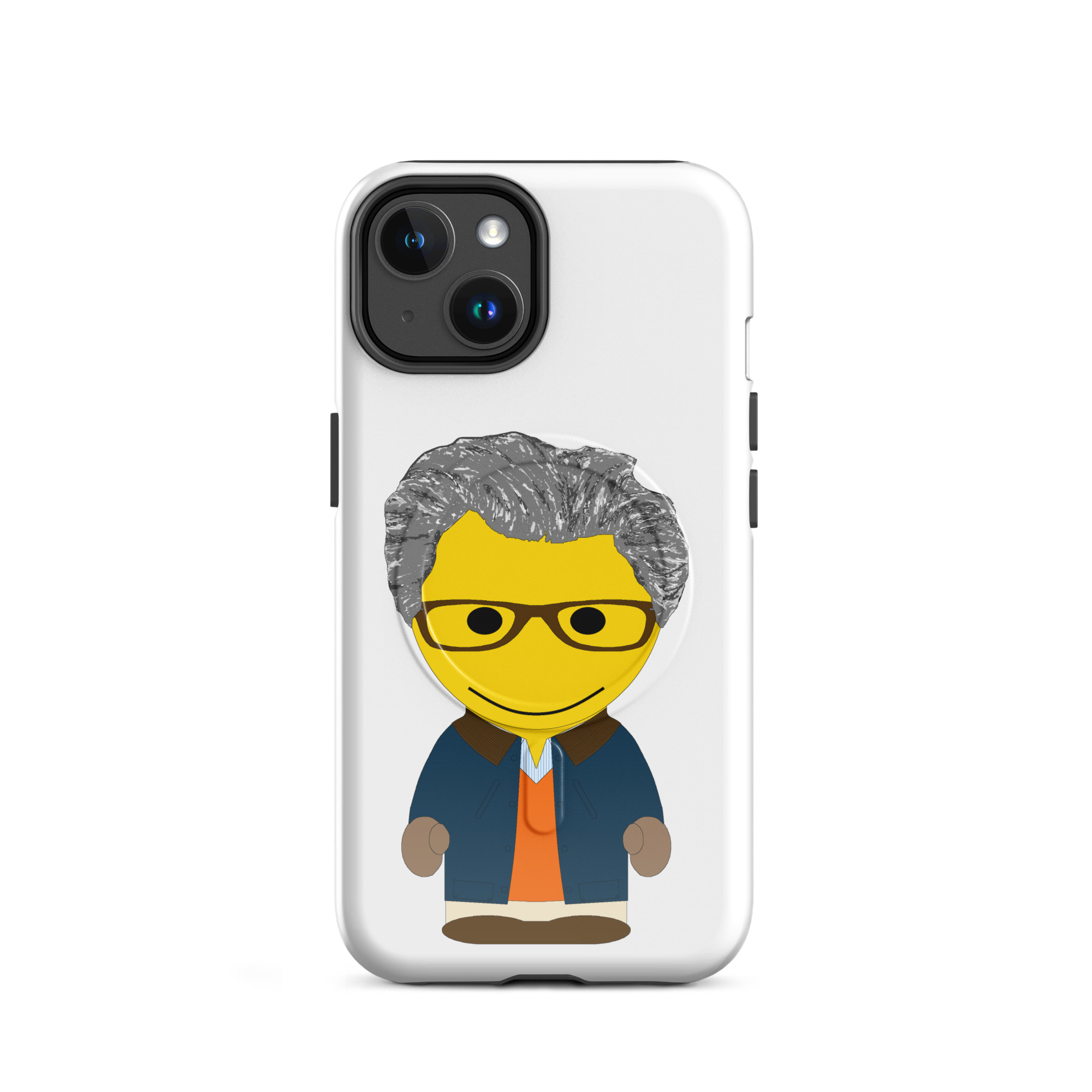 Coque iPhone® (MagSafe®) - veste huilée marine - Alistair