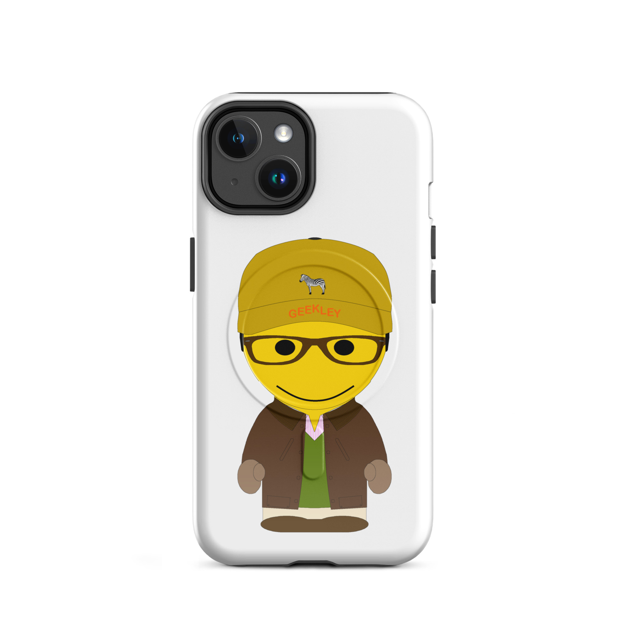 Coque iPhone® (MagSafe®) - veste huilée marron - Charles