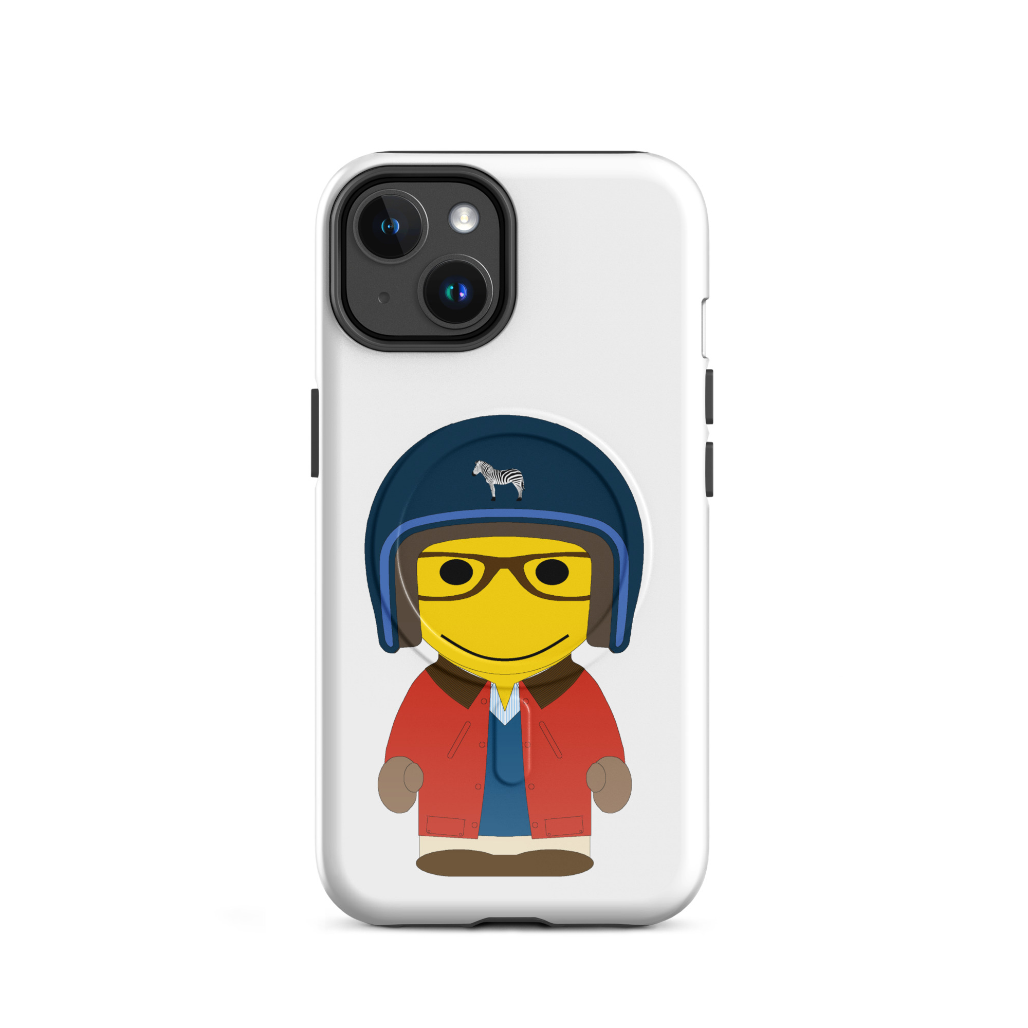 Coque iPhone® (MagSafe®) - veste huilée rouge - Dorian