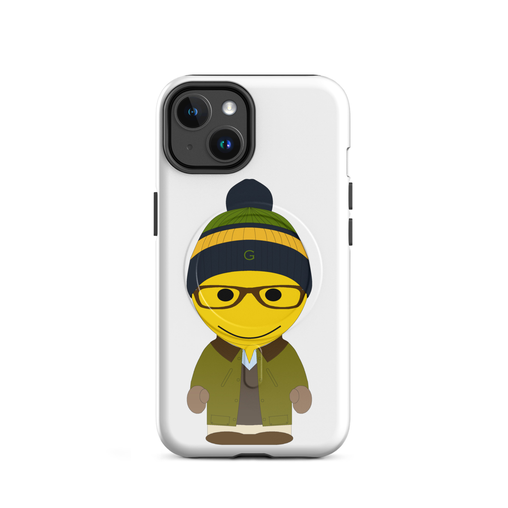 Coque iPhone® (MagSafe®) - veste huilée verte - Fitzgerald