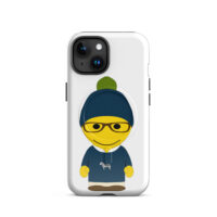 Coque iPhone® (MagSafe®) - pull col rond marine - Fitzgerald