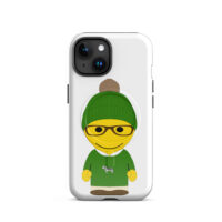 Coque iPhone® (MagSafe®) - sweatshirt noir - Alistair - polo blanc