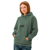 Sweat à capuche teinté unisexe "Maison GEEKLEY" - panthère